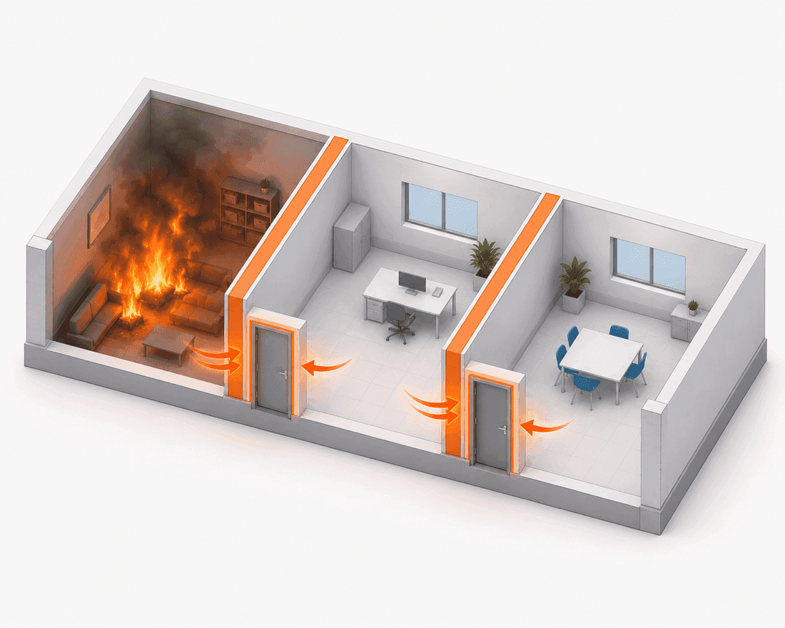 Brandschutztüren und -klappen über die BMA ansteuern: Abschottung und Matrix